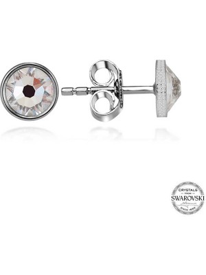 Aya Diamond Swarovski Crystal Taşlı Gümüş  Çivili Kadın Küpe