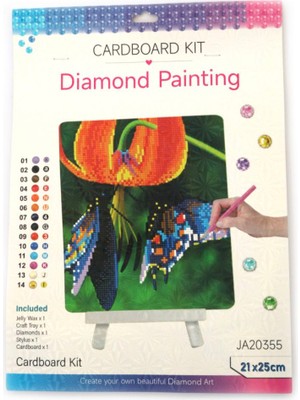 İğne İzi Boncuklu Taşlı Mozaik Elmas Goblen Tablo Resim Puzzle Dıamond Paıntıng 21X25 Çocuklar Için