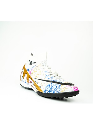 Laliga 565 Beyaz Büyük Numara Erkek Halı Saha Ayakkabısı