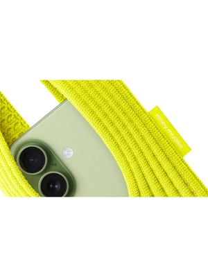 Awei Tüm Telefonlarla Uyumlu iPhone Pocket Issey Mıyake Örgü Telefon Çantası Askısı 40CM