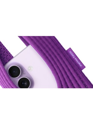 Awei Tüm Telefonlarla Uyumlu iPhone Pocket Issey Mıyake Örgü Telefon Çantası Askısı 40CM