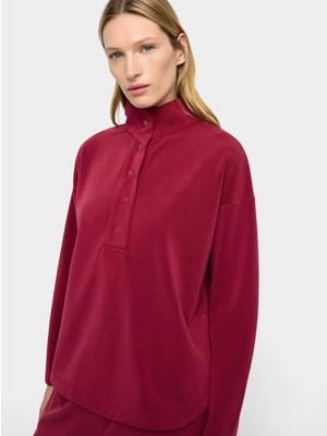 Parfois Düğmeli Yumuşak Dokulu Sweatshirt