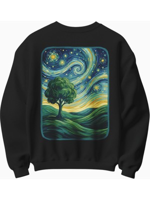 Yıldızlı Gece Temalı Sweatshirt