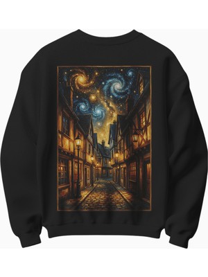Yıldızlı Gece Temalı Sweatshirt
