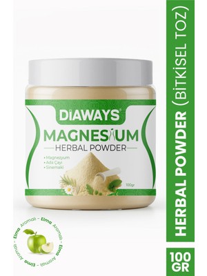 Diaways Elma Aromalı Yardımcı Magnezyumlu Detox Burner Form Detok Tozu Kendinden Ölçekli
