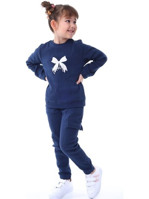 Isobel Önü Fiyonklu Kreş Takım - Lacivert