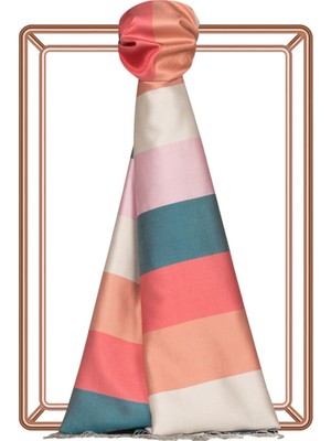 İpekevi Blok Desenli Ipek Şal