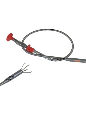 Yıldırım Nalbur Pislik Tutucu 4 Ayaklı Manuel Temizleme Aparatı Lavabo Tıkanık Açma Gider Temizleme