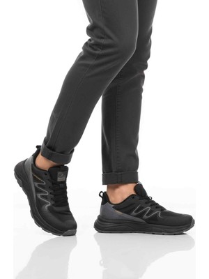Walkway Siyah Bağcıklı Erkek Spor Ayakkabı