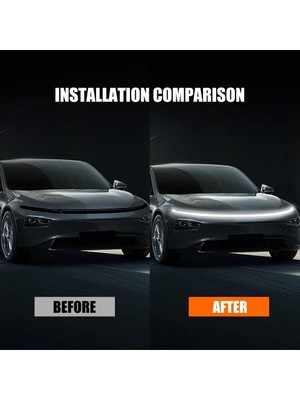 Mk Express Renault Laguna Uyumlu  Izgara Üstü Kaput Ledi,gündüz Ledi Silikon 150CM Beyaz