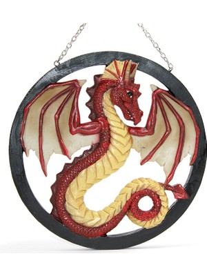 VeraGlobe Buğz Duvara Asmalı Polyester Dragon Pano