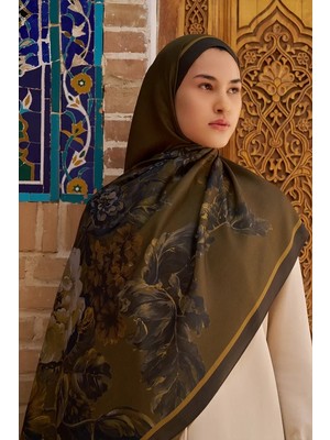 Nefti Ed Scarf Floris Floş Viskon Şal