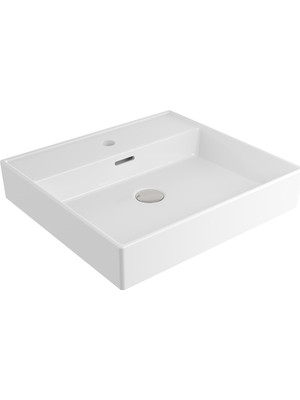 Bocchı Bocchi Milano 1644-001-0126 Tezgahüstü Lavabo Parlak Beyaz 50 cm