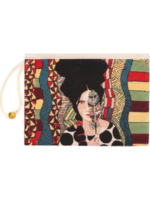 Bursa İpek Bohem Desen Goblen Cüzdan