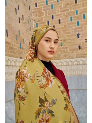 Ed Scarf Hardal Ed  Scarf Leyha Yün Ipek Şal