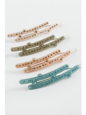 SiHako Oval Taşlı Klipsli Toka