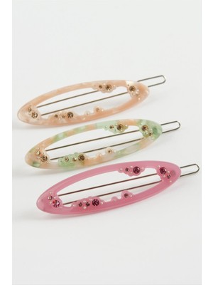 SiHako Oval Taşlı Klipsli Toka