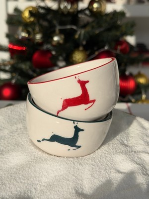 MeGgdecor Geyikli Yılbaşı Çerezlik Seti - 2\'li