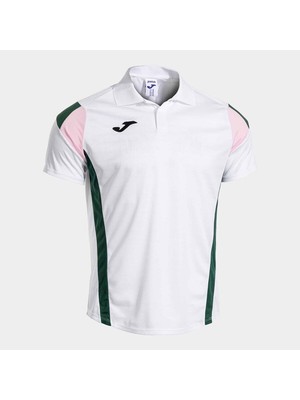 Joma Montreal Erkek Beyaz Yeşil Polo Yaka Spor Tişört 104302.213