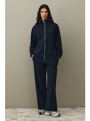 Fahhar Kapüşonlu Light Touch Takım Lacivert