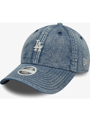 New Era La Dodgers Denim 9twenty Kadın Mavi Şapka.-