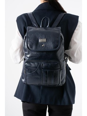 Baginn Y.suni Deri Kadın Sırt Çantası Vegan Deri Bayan Sırt Çantası 30*20 cm Yumuşak Doku Çok Cepli