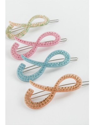 SiHako Sonsuzluk Taşlı Klipsli Toka