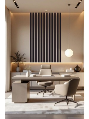 Lexi Iskandinav Duvar Çıtası 6 cm x 100 cm (5 Adet) Çocuk Odası Dekorasyonu Duvar Çıtası Siyah Renk