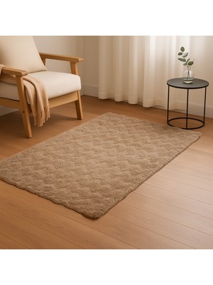 Evidea Soft Bubble Post Halı - Kahverengi - 80X140 cm