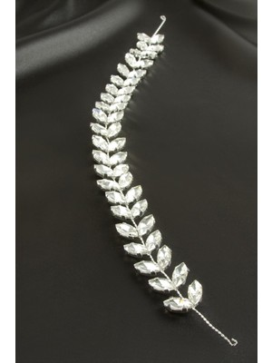 SiHako Yaprak Taşlı Saç Aksesuarı