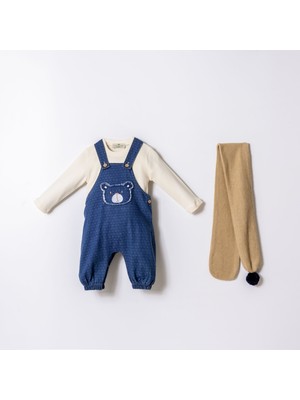 Cocosiss Denim Salopet Erkek Bebek 3'lü Takım