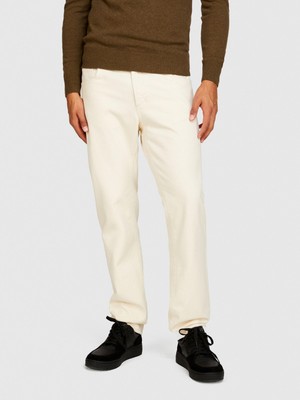 Sisley Stockholm Slim Fit Denim Pantolon Erkek Beyaz Pantolon - 323A4OH2SE01P