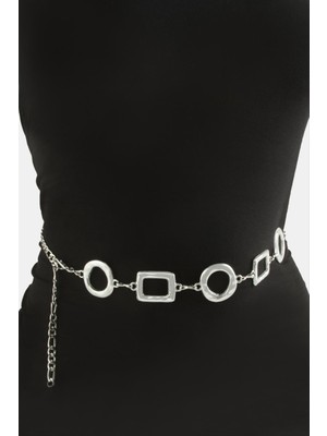 SiHako Kare Halka Metal Zincir Kemer