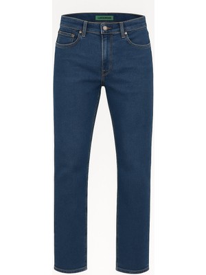 Black Wood Erkek Regular Boru Paça Esnek Likralı Denim Jeans Kot Pantolon - 7466