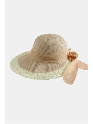 SiHako Fiyonglu Hasır Şapka