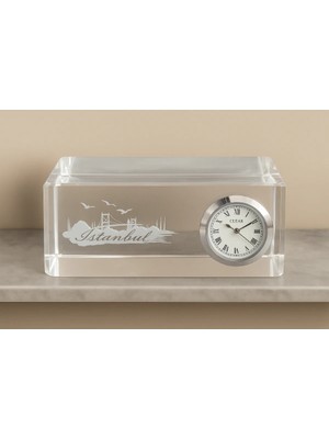 NessiWorld Istanbul Tasarımlı Kristal Saatli Biblo