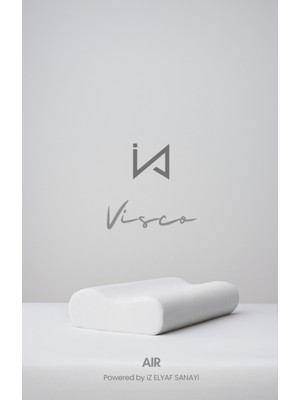 Özbience Yumuşak Hafızalı Visco Yastık, Çift Boyun Destekli, 40X60X14 Cm, 1000 G