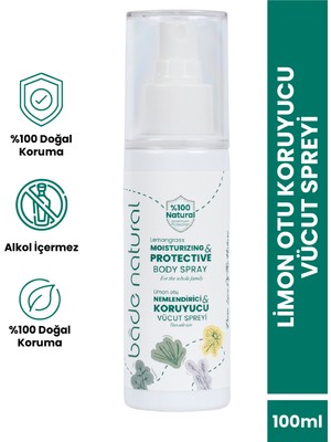 Bade Natural Limon Otu Koruyucu Vücut Spreyi 100 ml