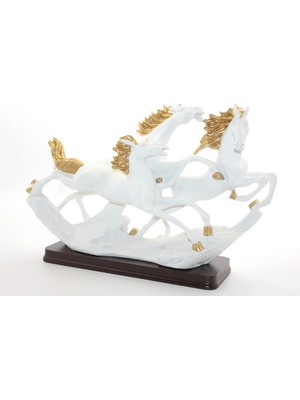 NessiWorld Polyester 3'lü Şahlanmış At Figürü