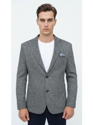 Plus Scorpion Erkek Esnek Kumaş Slim Fit Blazer Ceket – Günlük & Ofis Şıklığı