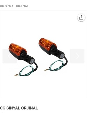 Topuz Motor Cg Sinyal Kısa Körük[2adet]