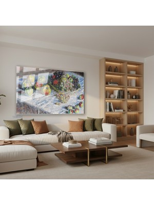 Tablonhazır Yatay Cam Tablo Salon Duvar Tablosu Yatay Cam Naturmortmeyveler2 Yeni Ev Hediyesi Ofis Tablosu