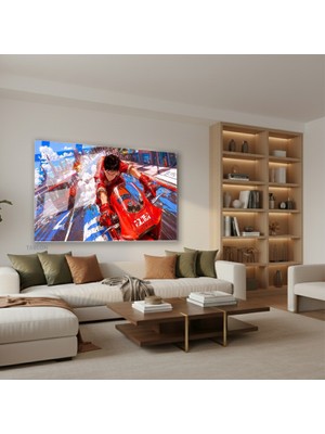 Tablonhazır Yatay Cam Tablo Salon Duvar Tablosu Yatay Cam Anime Motorsiklet Yeni Ev Hediyesi Ofis Tablosu