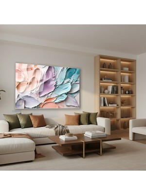 Tablonhazır Yatay Cam Tablo Salon Duvar Tablosu Yatay Cam Pastelfircadarbeleri Yeni Ev Hediyesi Ofis Tablosu