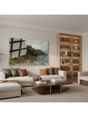 Tablonhazır Yatay Cam Tablo Salon Duvar Tablosu Yatay Cam Dogamanzarasi7 Yeni Ev Hediyesi Ofis Tablosu