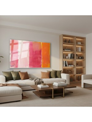 Tablonhazır Yatay Cam Tablo Salon Duvar Tablosu Yatay Cam Soyutrenksanati2 Yeni Ev Hediyesi Ofis Tablosu