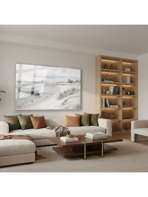 Tablonhazır Yatay Cam Tablo Salon Duvar Tablosu Yatay Cam Klasik Manzara 20 Yeni Ev Hediyesi Ofis Tablosu