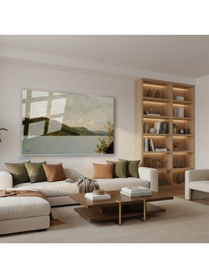 Tablonhazır Yatay Cam Tablo Salon Duvar Tablosu Yatay Cam Vintagedaggolmanzarasi4 Yeni Ev Hediyesi Ofis Tablosu