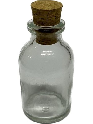 Özbience 25CC Mantar Tıpalı Cam Şişe 10'lu Set, Sağlam ve Şık Tasarım