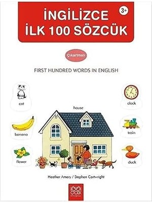 1001 Çiçek Kitaplar Ingilizce Ilk 100 Sözcük Çıkartmalı + Seni Seviyorum Anneciğim: I Love You Mummy + 6 Kitap Set